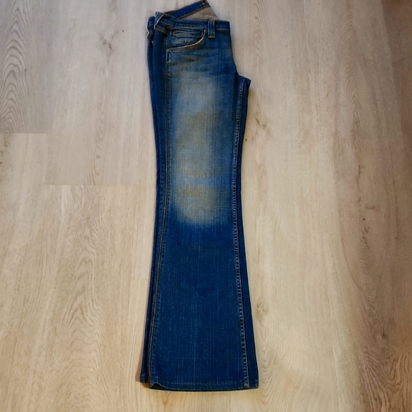 HIPPIE JEANS DISTRESSED BOOTCUT  FLARE SIZE 28 - Picture 3 of 4